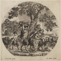 TvB G 4648
<br/>
De familie Sater aan de wandel
<br/>
<em>Bella, Stefano della (1610-1664)</em>